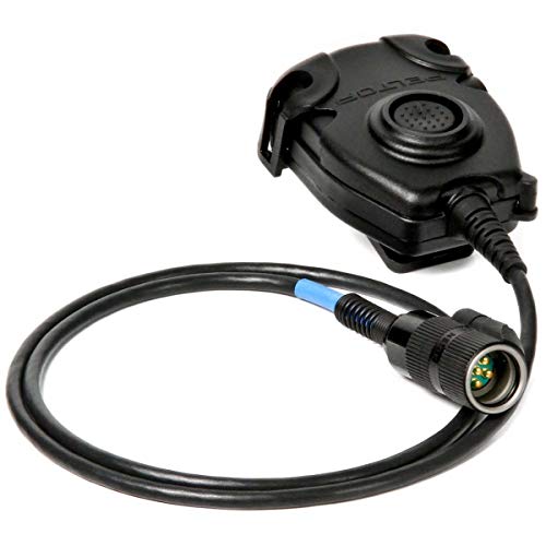 3M PELTOR Push-To-Talk (PTT) Adapter Military Radios FL5601-02, with 6-PIN MIL-C-55116 Connector FL5601-02