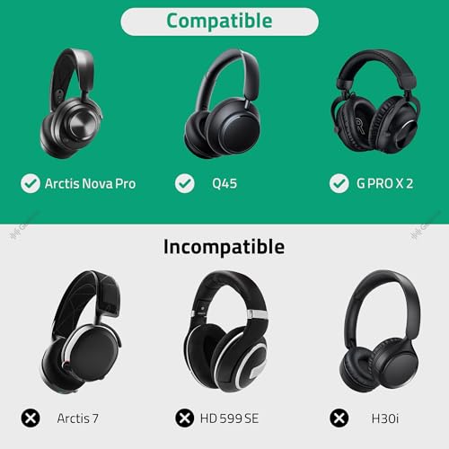 Geekria Elite Charging Headphones Case Compatible with Soundcore Q45, B&O Beoplay H100, SteelSeries Arctis Nova Pro, Replacement Hard Shell Travel Carrying Bag (Black) Without Power Bank