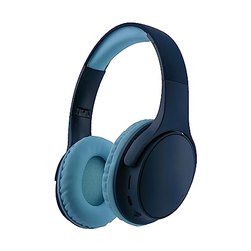 Kids Wireless Headphones, Bluetooth Toddler Headphones,Over Ear Isolation Headphone Foldable with Built-in Mic for Cell Phones TV Tablet School Network Boys Girls (e6 Blue) - color: e6 blue