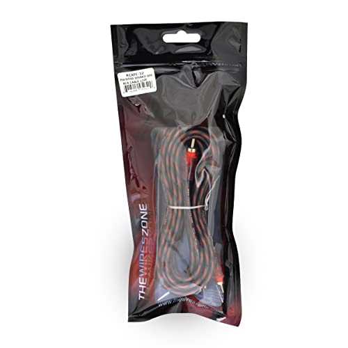 12ft 2-Channels Male-to-Male Twisted Pair OFC RCA Interconnect Cable - size: 12 ft