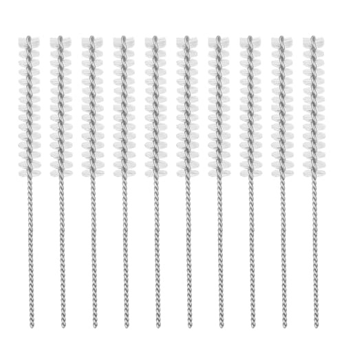 ElevateTech Hearing Aid Cleaning Tools, 10 Pcs Hearing Aid Vent Tube Cleaning Brush Professional Tube Clean Tool Accessories and Supplies for Earbuds Headphones Small Holes or Pipes Cleaner