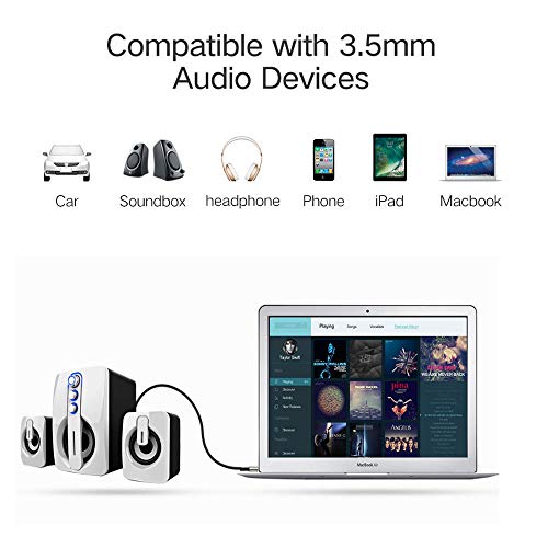 Audiophile High Purity Copper Audio Cable 3.5mm Male to 2 RCA/Phono Male Audio Auxiliary Gold-Plated Stereo HiFi Y Splitter Adapter Cable (Straight 3.5mm to 2 RCA, 9.8ft/3m) - size: 9.8 ft, style: Straight 3.5mm to 2 RCA