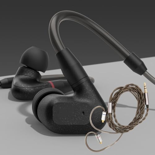 3.9ft MMCX Earphone Cable 3.5mm Plug Silver Plated Copper Core Earbuds Upgrade Wire Plug and Play for IE300 IE600 IE900