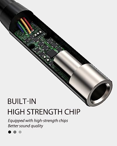 for iPhone to Aux Adapter(2in1)3.5mm Headphone Jack Lightning Cable Charger Splitter Car Audio for Apple MFi Certified Charging Connector Lighting Earphone Adaptor for iPad Converter Dongle Accessorie