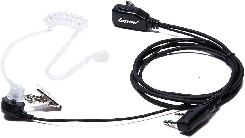 40 Pack Walkie Talkie Earpiece with Mic for BaoFeng Radio Retevis Headset for Baofeng UV-5R BF-888S Arcshell Retevis H-777 RT21 RT22 Kenwood 2 Way Radio by LUITON - color: 40 Pack Standard