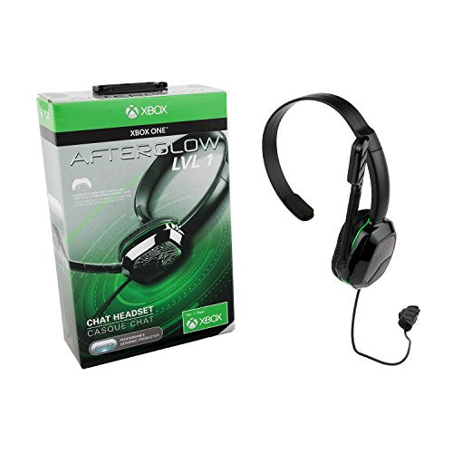 PDP Gaming LVL1 Wired Chat Headset With Noise Cancelling Microphone: Black - Xbox One - color: Black, style: Xbox One