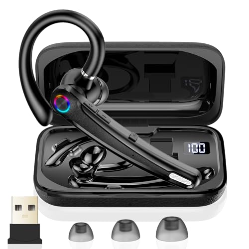 Atheewon Bluetooth Headset V5.4, Wireless Bluetooth Earpiece
