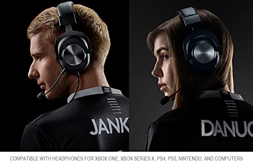 UNCLE LIGHT 2 Pack Replacement Game Mic for Logitech G PRO X & G Pro Gaming Headset on PS4 PS5 Xbox One PC, 3.5mm Detachable Boom Microphone