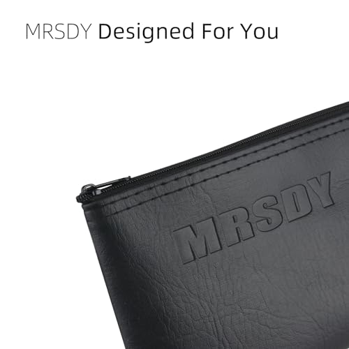 Microphone Bag, Black Zipper Pouch Fits for Wired, Wireless Microphone, Shockproof Vocal Mic Protector, Mic Accessories Storage Bag, Easy Carry 11.4"x4.72" (1 Pcs)