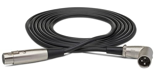 Hosa XRR-103 Balanced Interconnect, XLR3F to Right-angle XLR3M, 3 Feet