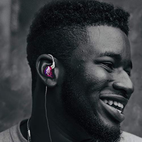 KZ ZST X Hybrid in-Ear Earphones, Cyan | HiFi Musician Monitor Earbuds, Detachable 2-Pin Cable, 10mm DD+BA, Noise-Isolating, In-Ear Headphones, Gaming IEM - color: Cyan, size: Without Mic