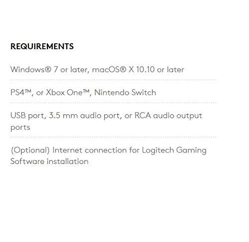 Logitech G933 Artemis Spectrum – Wireless RGB 7.1 Dolby and DTS Headphone Surround Sound Gaming Headset – PC, PS4, Xbox One, Switch, and Mobile Compatible – Advanced Audio Drivers – Black