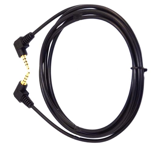 3.5mm 90Degree Angle 4Pole Stereo Audio Cable Male toMale3.28Ft | Headphone Cable 4 Pole TRRS Aux Cord 1m for Laptop Phone Microphone Tablet MP3