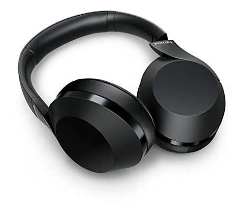 Philips PH802 Wireless Bluetooth Over-Ear Headphones Noise Isolation Stereo with Hi-Res Audio, up to 30 Hours Playtime with Rapid Charge (TAPH802BK) - style: Echo Cancellation | 30 hrs batt