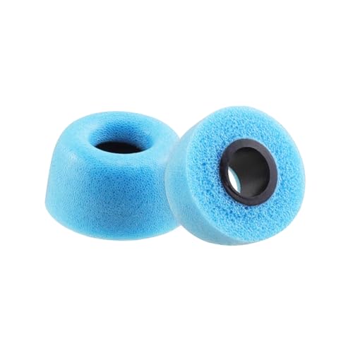 Memory Foam Eartips for JLab Go Pop+ / JLab Go Sport+ /JBuds Mini | Compatible with JLab Go Air Pop / JLab Go Air Sport Earbuds, Ultimate Comfort, 3 Pairs (S/M/L, Blue)