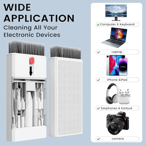 Keyboard Cleaning Kit, pc Cleaning kit with Keyboard Cleaner | Laptop Cleaner Kit, computer cleaning kit, 22-in-1 Computer Screen Cleaning keyboard Brush for Keyboard, MacBook, LaptopV