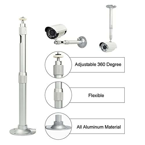 FEELIN Speaker Stand Projector Wall Mount Speaker Stand Ceiling Bracket Metal Bracket Adjustable 360 Degree Projector Stand Media Stand Audio-Video Shelving (Color : B) - color: B