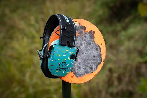 Walker's Razor Slim Electronic Muff - color: Blue Sprinkles, size: One Size