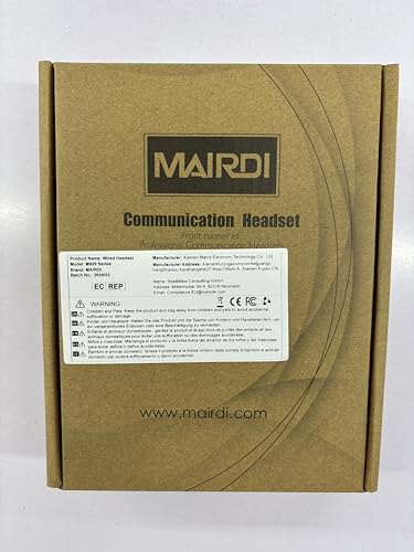 MAIRDI Phone Headset with Microphone Noise Canceling, Telephone Headset for Call Center, Office Headset with RJ9 & 3.5mm Jack for Landline Deskphone Cell Phone PC Laptop, Work for Polycom Avaya - style: Office