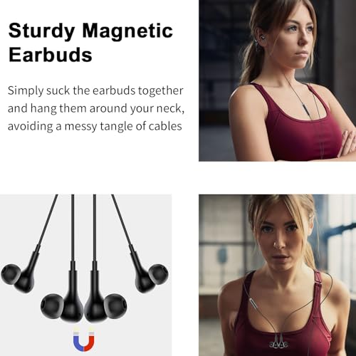 USB Earbuds with Microphone for PC Laptop,Wired USBA Headset,Black | in Ear Buds Noise Isolating Light Laptop Earphones,Headphones with Mic for Dell HP Computer PC Office Zoom Work Gaming School - color: Black