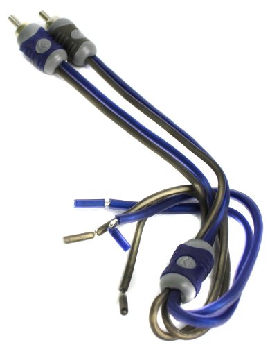 KICKER 46KISL K-Series Interconnect, Speaker Wire to RCA Adapter | Connects factory radio outputs with amp inputs, plug-and-play hookup for systems without preouts, clean signal routing