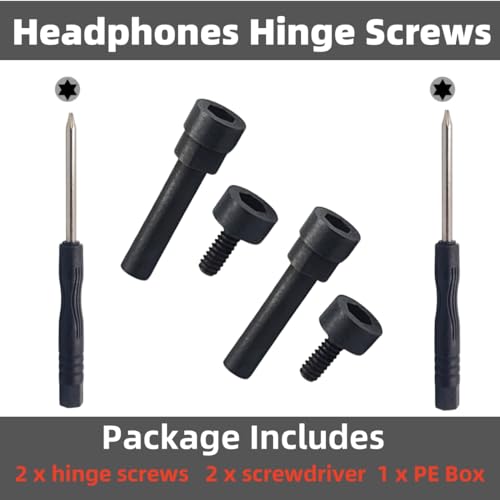 Hinge Screws Replacement for Bose QuietComfort 35 II, QC35, QC45, QC45 SE, QC25 Headphones - Fix Loose Broken Headband Swivel with Tools, 2-Pack
