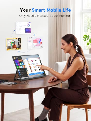 4K Portable Monitor Touchscreen 15.6'', 3840x2160 125% sRGB Laptop Monitor - size: 15.6 inch