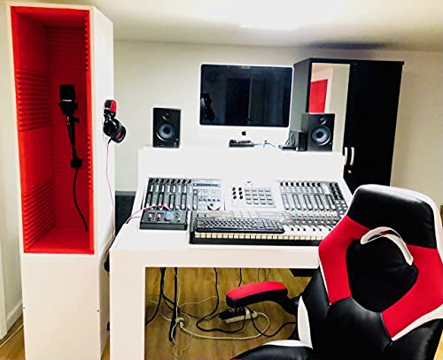 PORTABLE MINI VOCAL BOOTH, Red