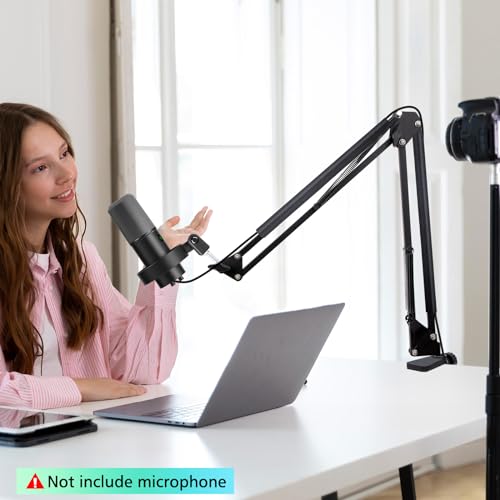 For Fifine K688 Boom Arm - Adjustable Microphone Arm with Cable Management, Mic Arm with 3/8'' to 5/8'' Adapter Compatible with Most Microphone - color: Fifine K688 boom arm
