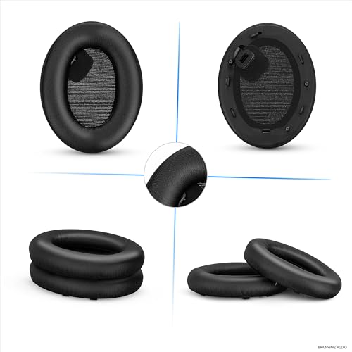 Sheepskin Earpads for Sony WH-1000XM4 Headphones, Soft Real Leather, Memory Foam Extra Comfort, Durable & Long Lasting Ear Cushions by Brainwavz - color: XM4 Sheepskin Leather