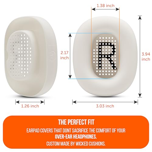 WC SweatZ Max - Patented Silicone Sweat Covers for AirPods Max 1 | Made by Wicked Cushions | (Does Not Fit AirPods Max 2). Sweatproof, Full Earpad Protection | Starlight - color: Starlight
