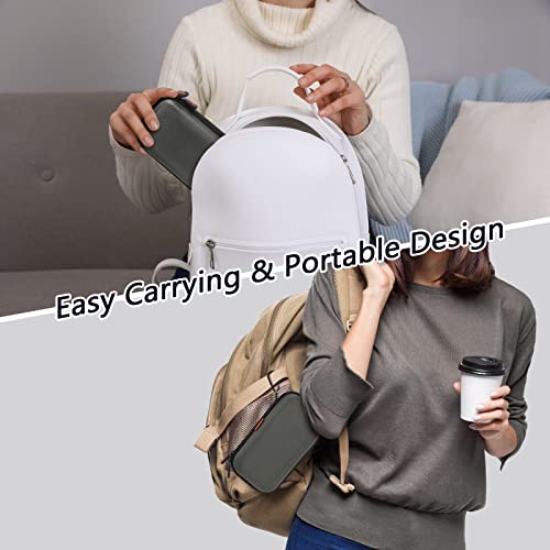 Small Electronic Organizer, Silver-Gray Shockproof EVA Travel Pouch - color: Silver-Gray