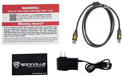 Rockville RDAC5B DAC Digital to Analog Converter with Headphone Amp, Black | USB / Optical / Coaxial Inputs, RCA Output, 24Bit/192kHz, 106dB SNR, Plug and Play, Compact, Volume Control - style: Black