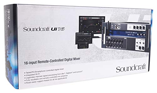 Audiosavings Bundle (1) Soundcraft Ui16 16 Input Digital Soundboard Mixing Console Mixer 4 Church/School (Items 1)