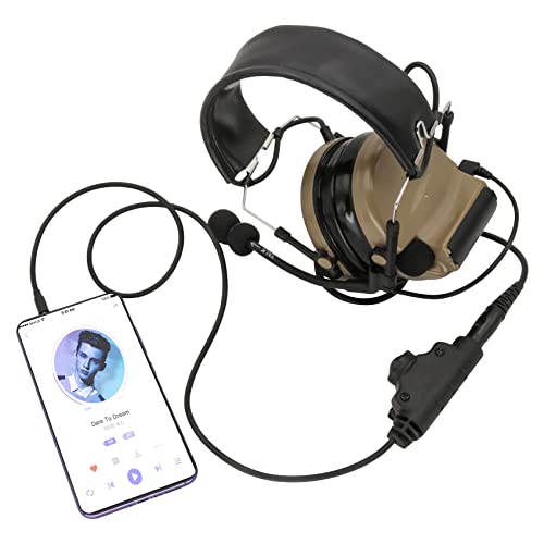 HEARFALCOM Tactical Headset Adapter U94 V2 PTT Push to Talk Adapter 1Pin Phone Ptt with Standard 7.00mm Jack Compatible with Civilian Version Tactical Headset (Black) - color: BK 4