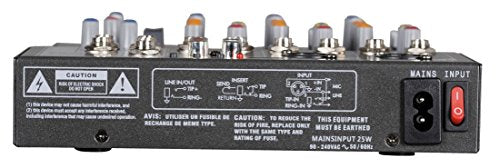 Audio2000'S AMX7303 Four-Channel Audio Mixer with USB Interface, DSP Processor, and Phontom Power - style: 4-Channel Mixer with USB