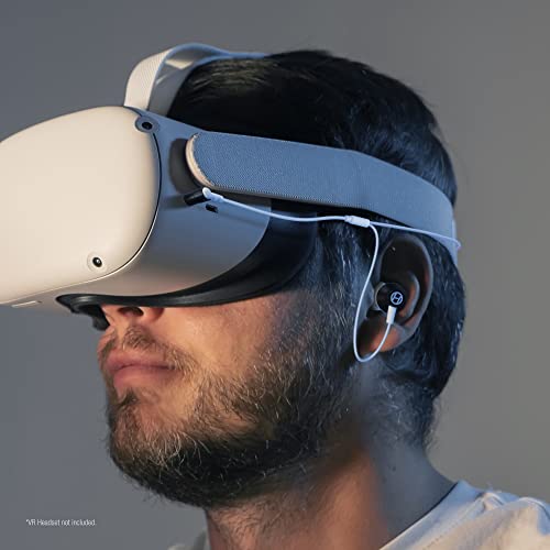 Hyperkin Lightweight Earbuds with Silicone Travel Case for Oculus Quest 2 (Gray) - Oculus