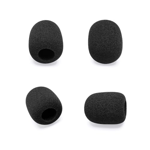 4 Pcs Mic Cover Compatible with Sennheiser HD 500 BAM Microphone, HMD300, HMD26, HME26, HMD27, HMDC27, HME27, HMD46, HME46, 556955 SPARE MICROPHONE BOOM, Replacement Foam Mic Windshields