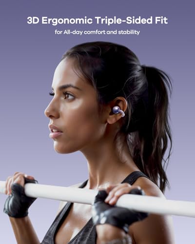 TALIX Ultra Open Ear Earbuds X6, Clip-On Headphone with Directional Sound, Ultra-Light Comfort Fit, Bluetooth 5.4 Wireless Earbuds, 26H Playtime, Spatial Sound, for Running, Workout& Daily Use(Purple) - color: Purple