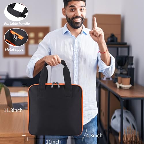 Microphone Case,Wireless Microphone Bag,Portable Storage Case | 8 Slots Mic Carrying Box Bags-Travel Adjustable Foam Box,Fits Singing,Karaoke,Party(Bag Only)