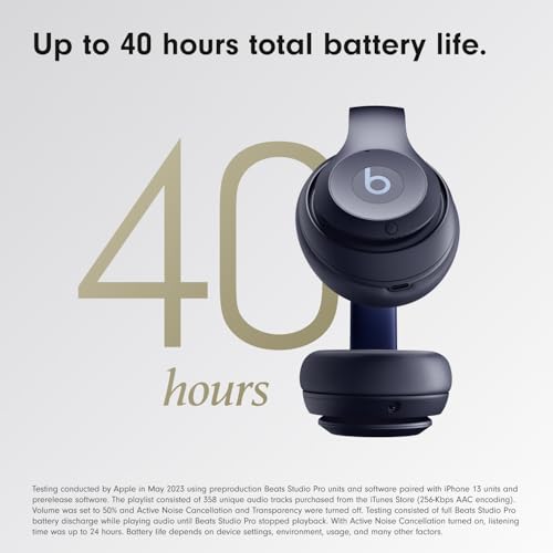 Beats Studio Pro with AppleCare+ for Headphones (2 Years) - Navy - color: Navy, style: With AppleCare+