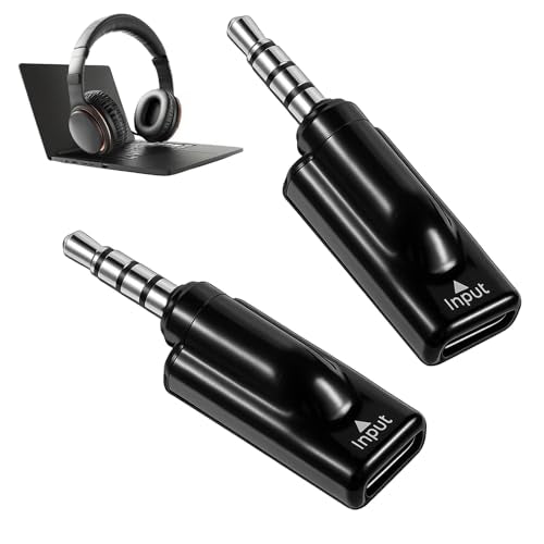 Headphone Jack Adapter, 2PCS TypeC Female to 3.5mm Male Audio Cable Adapter USB C to Aux Audio Dongle Analog Cable Converter Compatible with MP3 CD Players Smartphone Earbuds Laptops Tablets