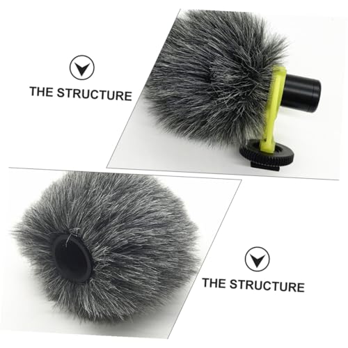 ABOOFAN Microphone Accessory Windscreen Cover for Camera Furry Microphone Protect