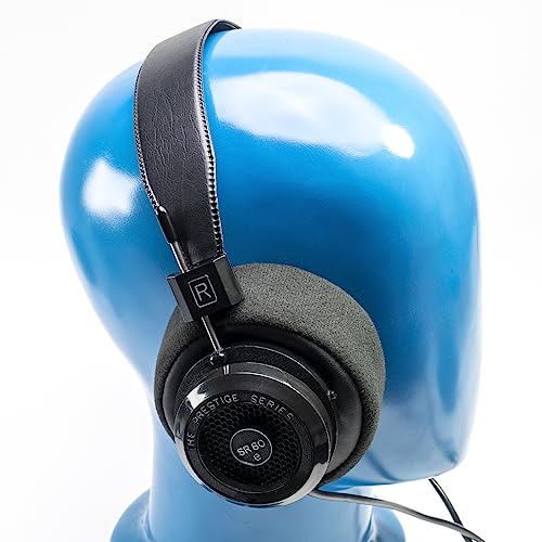 Bowl Shape Over Ear Pads Compatible with Grado SR60 SR80 SR125 SR225 SR325 PS500 GS1000 PS100 PS1000 PS500 PS500E RS1 RS2 Alessandro M1 M2 MPRO Warmer Sound Boosted Lows Velour