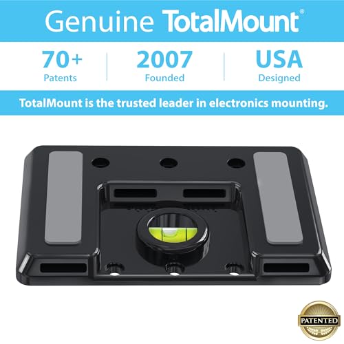 TotalMount Universal Mount for Electronics – Designed in the USA | Adjustable and Secure Wall Mount for Your Cable Box, Router, Modem, Wi-Fi Devices, DVR, and More (37 Inch Max Circumference)