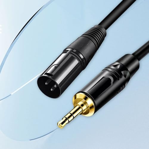 3.5mm Microphone Cable XLR Male to Female - 3.28FT Audio Cord Patch Cable for Mic/Sound Card/Mixer, Compatible with Cell-Phone Audio Accessories