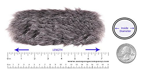 Furry Dead Cat Professional Microphone Wind Muff (Full Size) - (L) 7.25" x (W) 3.625" - 1" Opening - (184mm x 92mm) - 25mm Opening - Fits Rode Videomic Pro, Rode NTG1, 2, 3 & 4.. Plus Many More.