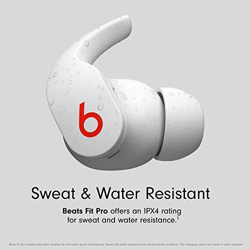 Beats Fit Pro True Wireless Bluetooth Noise Cancelling in-Ear Headphones - White (Renewed) - color: Beats White