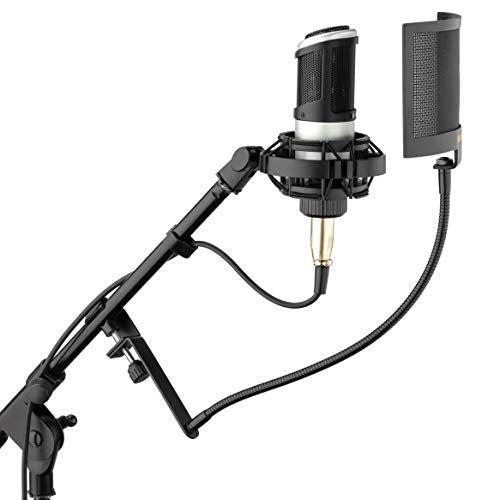 Auray PFMU-12 Universal Wire Mesh Pop Filter with 12" Gooseneck (Matte Black)