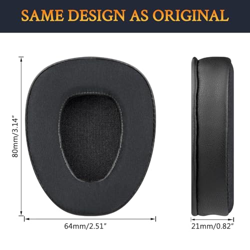 SOULWIT Cooling Earpads for BlueParrott B650/S650(650XT) Noise Cancelling Bluetooth Headset, Ear Pads Cushions with High-Density Foam - CG Black